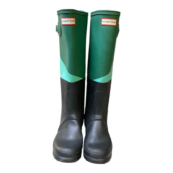 Hunter Knee High Color Block Boots Ladies Size 8 (eu39) - Picture 2 of 8